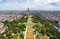 Paris view skyline from Eiffel Tower, Paris, France Royalty Free Stock Photo