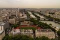 Paris view from top of the eiffel tower