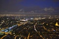 Paris views form Eiffel Tower Royalty Free Stock Photo