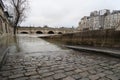 Paris, winter 2018, flood on the river Seine