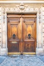 Paris, wooden door