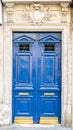 Paris, a wooden door Royalty Free Stock Photo