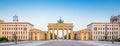 Pariser Platz with Brandenburg Gate at sunrise, Berlin, Germany Royalty Free Stock Photo