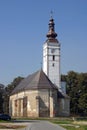 Church of the Assumption of the Virgin Mary in Nova Raca, Croatia Royalty Free Stock Photo