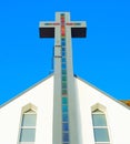 Parish church cross Madeira Portugal Royalty Free Stock Photo