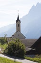 Parish church of Dorfl, Pustertal Valley, Austria Royalty Free Stock Photo