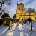 Parish church in an English village. United Kingdom Royalty Free Stock Photo