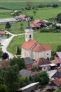 Church of the Holy Trinity in Kraljevec na Sutli, Croatia Royalty Free Stock Photo