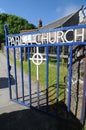 Parish Church iron entrance gate Royalty Free Stock Photo