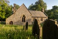 Llantysilio Parish Church near Horseshoe falls Royalty Free Stock Photo