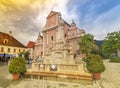 The Parish Church in the main square of the charming little town of Frohnleiten in the district of Graz-Umgebung, Styria region,