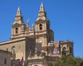 Parish Church of Mellieha in Malta Royalty Free Stock Photo