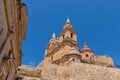 The Parish Church of the Nativity of the Virgin Mary, a Roman Catholic parish church in Mellieha, Malta Royalty Free Stock Photo