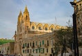 The parish church of Our Lady of Mount Carmel in Balluta, Malta Royalty Free Stock Photo