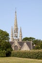 The Church of Saint-Germain in Kerlaz Royalty Free Stock Photo