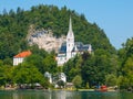 Parish Church of Saint Martin in Bled Royalty Free Stock Photo