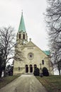 Parish church of saint Stephen king, Nove Sady, Slovakia, vertic Royalty Free Stock Photo