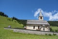 Parish church of San Vito, a small village at the foot of the Dolomites. Alps. South Tyrol. Italy Royalty Free Stock Photo