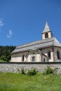 Parish church of San Vito, a small village at the foot of the Dolomites. Alps. South Tyrol. Italy Royalty Free Stock Photo