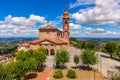 Parish church in small italian town. Royalty Free Stock Photo