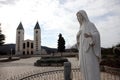 The parish church of St. James, the shrine of Our Lady of Medugorje Royalty Free Stock Photo