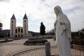 The parish church of St. James, the shrine of Our Lady of Medugorje Royalty Free Stock Photo