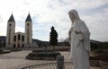The parish church of St. James, the shrine of Our Lady of Medugorje Royalty Free Stock Photo