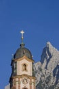 Parish Church of St. Peter and Paul in Mittenwald Royalty Free Stock Photo