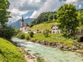 Parish church St. Sebastian in Ramsau in Germany