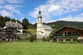 Parish Church of St. Sebastian in Ramsau. National Park Berchtesgadener Land. Upper Bavaria. Germany Royalty Free Stock Photo