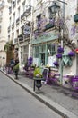 Parisian back street flower shop