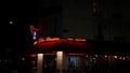 Parisian bar by night