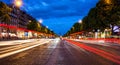 Parisian Champs Elysees Royalty Free Stock Photo