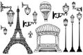 Parisian details-lights Royalty Free Stock Photo