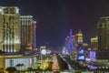 Parisian Macao and Venetian casino night view