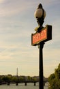 Parisian metro sign