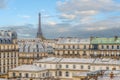 Parisian Skyline With Eiffel Tower View Royalty Free Stock Photo