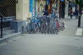 Parisian store selling used bikes