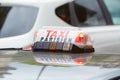 Parisian taxi sign in Paris