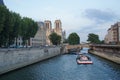 Parisian view sight, the Seine, the bridges - France Royalty Free Stock Photo