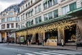 Parisian walking along a big Department Store on Christmas day - Paris