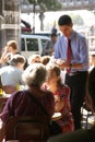 Parisians and tourists spend happy hour in a cafÃÂ©