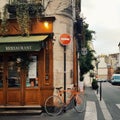 Parisien facade, the typical of urban design in Paris Royalty Free Stock Photo