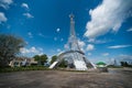 TV tower of Russian IT company made as a small copy of Eiffel tower in Paris