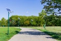 Park alley in Tineretului Park Royalty Free Stock Photo