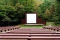 Park Amphitheater In Forest Setting