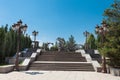 park area of Nizami mausoleum in Gyanja Royalty Free Stock Photo