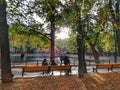 Autumn patriarch ponds Royalty Free Stock Photo