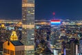 432 Park Avenue and Manhattan night view Royalty Free Stock Photo