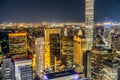 432 Park Avenue and Manhattan night view Royalty Free Stock Photo